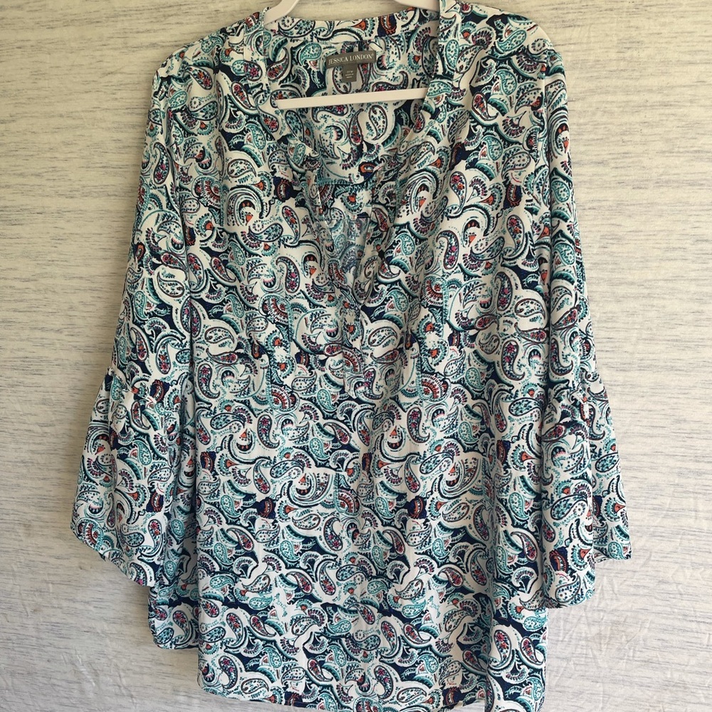 Jessica London bell sleeve blouse